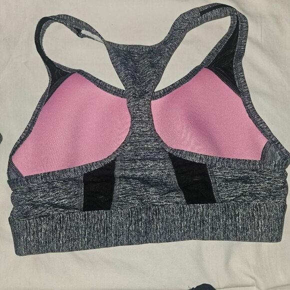2 Victoria's secret PINK Ultimate ~  LARGE ~   athletic sport bras - Picture 2 of 5